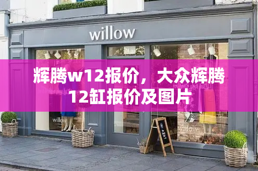 辉腾w12报价，大众辉腾12缸报价及图片-第1张图片-星选测评