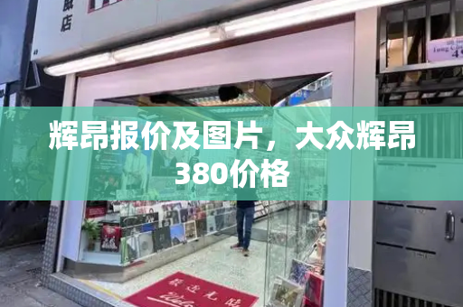 辉昂报价及图片，大众辉昂380价格-第1张图片-星选测评