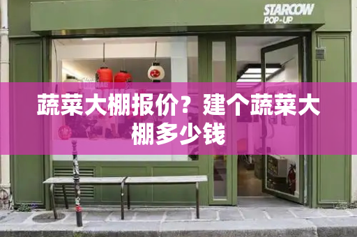 蔬菜大棚报价？建个蔬菜大棚多少钱