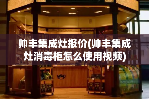 帅丰集成灶报价(帅丰集成灶消毒柜怎么使用视频)