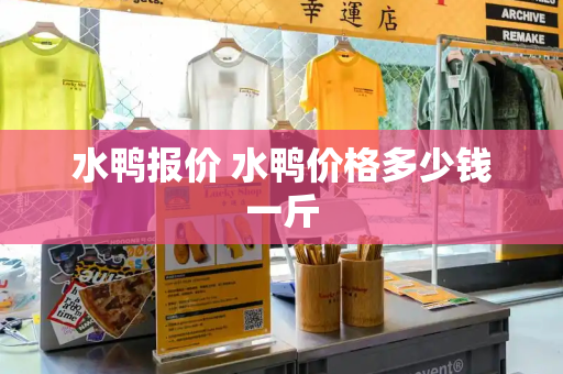 水鸭报价 水鸭价格多少钱一斤-第1张图片-星选测评