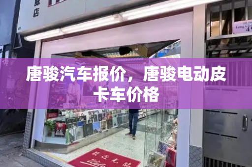 唐骏汽车报价，唐骏电动皮卡车价格