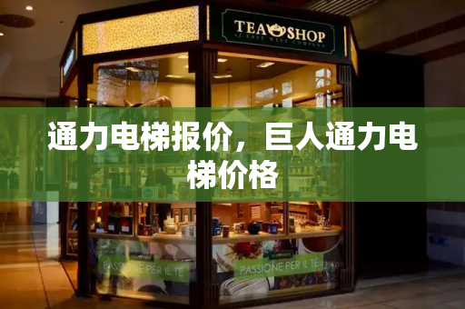 通力电梯报价，巨人通力电梯价格