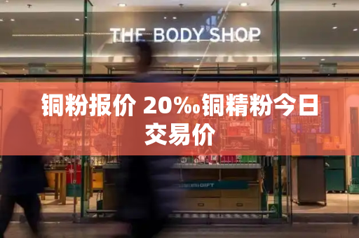 铜粉报价 20‰铜精粉今日交易价-第1张图片-星选测评