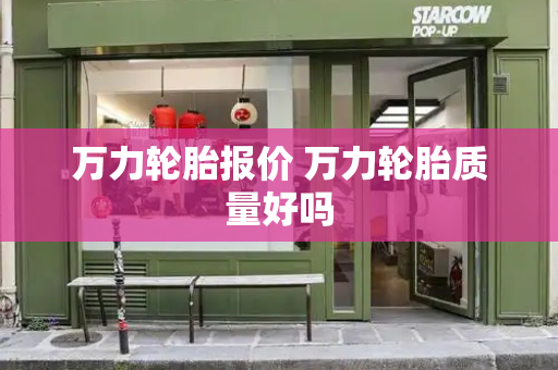 万力轮胎报价 万力轮胎质量好吗-第1张图片-星选测评