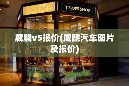 威麟v5报价(威麟汽车图片及报价)