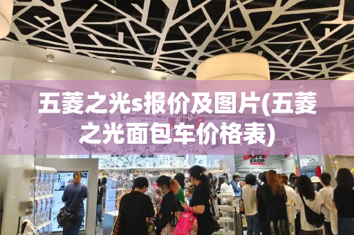 五菱之光s报价及图片(五菱之光面包车价格表)