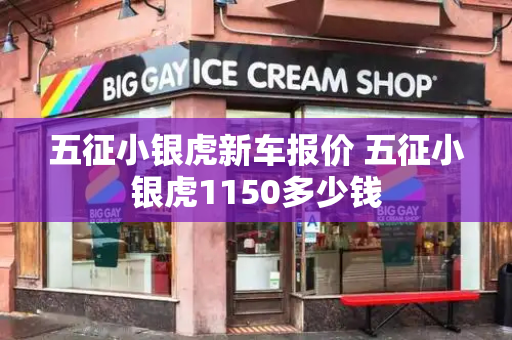五征小银虎新车报价 五征小银虎1150多少钱-第1张图片-星选测评