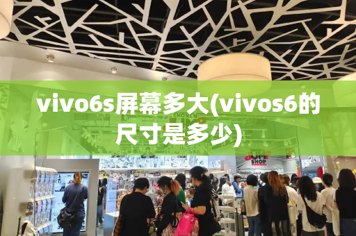 vivo6s屏幕多大(vivos6的尺寸是多少)-第1张图片-星选测评
