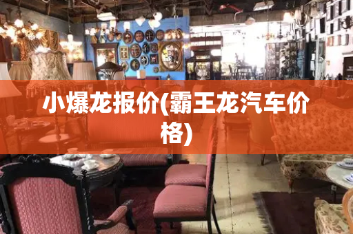 小爆龙报价(霸王龙汽车价格)-第1张图片-星选测评
