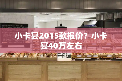 小卡宴2015款报价？小卡宴40万左右-第1张图片-星选测评