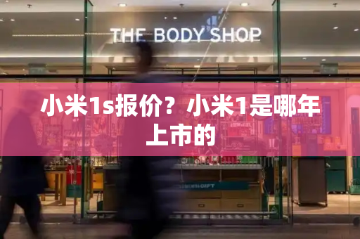 小米1s报价？小米1是哪年上市的-第1张图片-星选测评