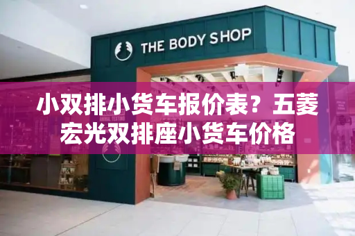 小双排小货车报价表？五菱宏光双排座小货车价格