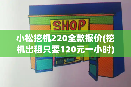 小松挖机220全款报价(挖机出租只要120元一小时)