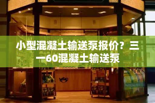 小型混凝土输送泵报价？三一60混凝土输送泵