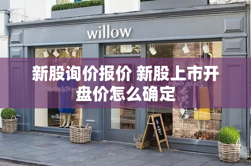 新股询价报价 新股上市开盘价怎么确定