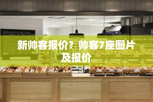 新帅客报价？帅客7座图片及报价-第1张图片-星选测评