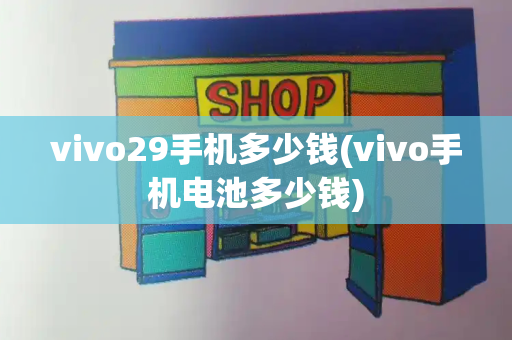 vivo29手机多少钱(vivo手机电池多少钱)