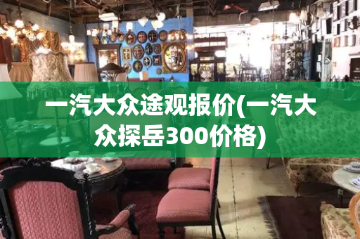 一汽大众途观报价(一汽大众探岳300价格)-第1张图片-星选测评