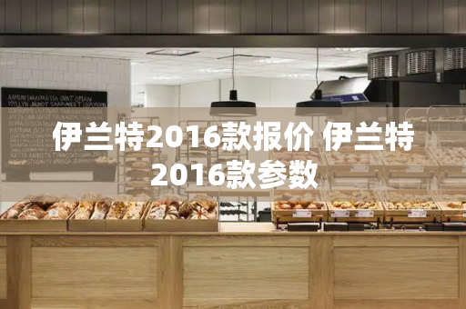 伊兰特2016款报价 伊兰特2016款参数