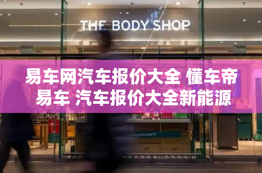 易车网汽车报价大全 懂车帝 易车 汽车报价大全新能源