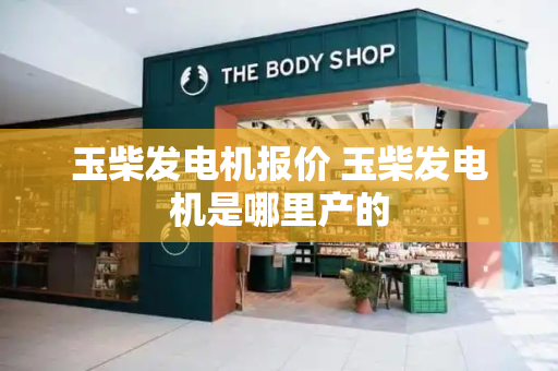 玉柴发电机报价 玉柴发电机是哪里产的