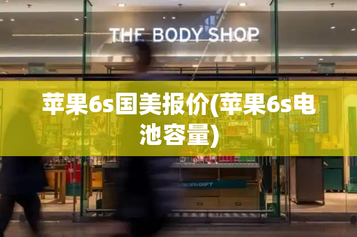 苹果6s国美报价(苹果6s电池容量)