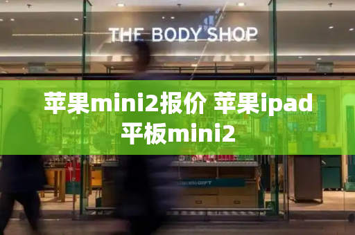 苹果mini2报价 苹果ipad平板mini2-第1张图片-星选测评