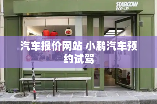 汽车报价网站 小鹏汽车预约试驾-第1张图片-星选测评
