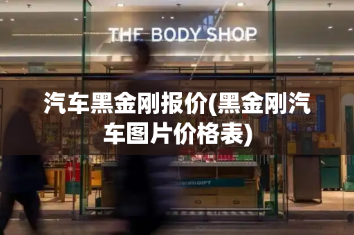 汽车黑金刚报价(黑金刚汽车图片价格表)-第1张图片-星选测评