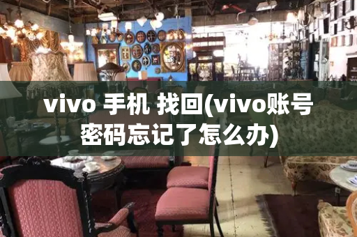 vivo 手机 找回(vivo账号密码忘记了怎么办)-第1张图片-星选测评