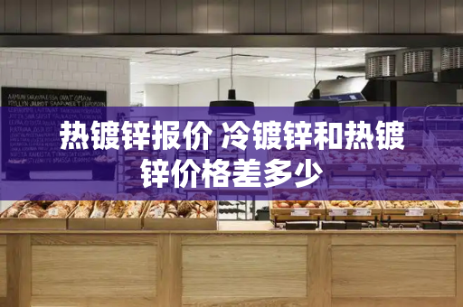 热镀锌报价 冷镀锌和热镀锌价格差多少-第1张图片-星选测评