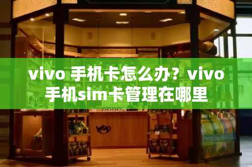 vivo 手机卡怎么办？vivo手机sim卡管理在哪里-第1张图片-星选测评