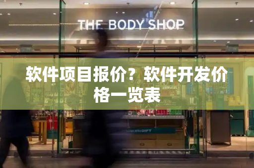 软件项目报价？软件开发价格一览表-第1张图片-星选测评