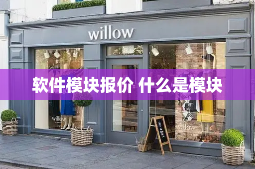 软件模块报价 什么是模块-第1张图片-星选测评