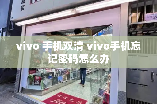 vivo 手机双清 vivo手机忘记密码怎么办-第1张图片-星选测评