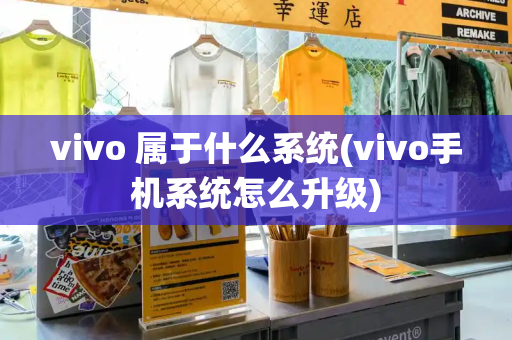 vivo 属于什么系统(vivo手机系统怎么升级)