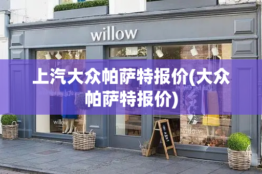 上汽大众帕萨特报价(大众帕萨特报价)-第1张图片-星选测评