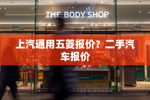 上汽通用五菱报价？二手汽车报价-第1张图片-星选测评