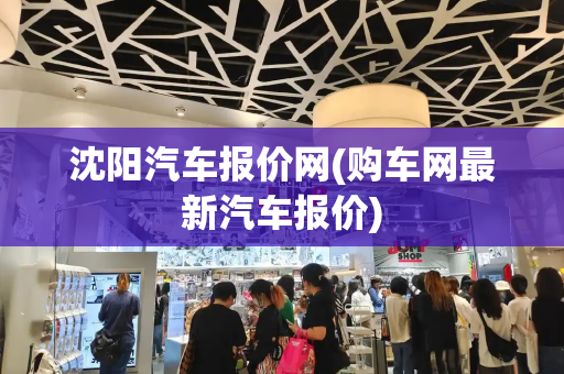 沈阳汽车报价网(购车网最新汽车报价)