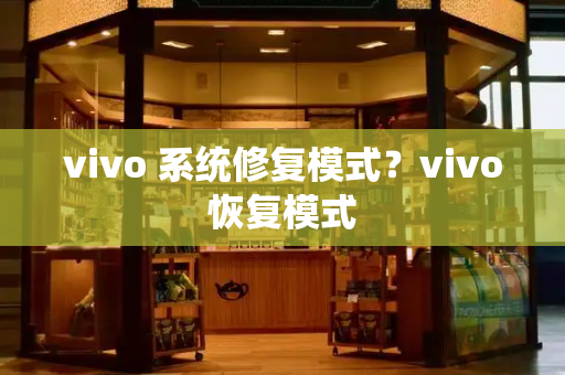 vivo 系统修复模式？vivo恢复模式-第1张图片-星选测评