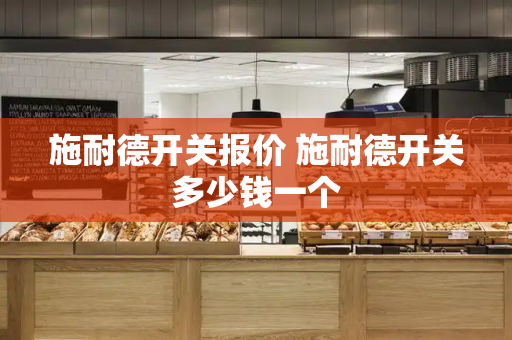 施耐德开关报价 施耐德开关多少钱一个