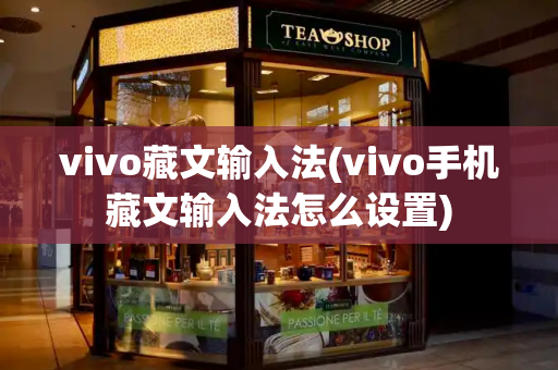 vivo藏文输入法(vivo手机藏文输入法怎么设置)-第1张图片-星选测评