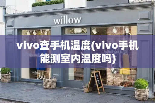 vivo查手机温度(vivo手机能测室内温度吗)