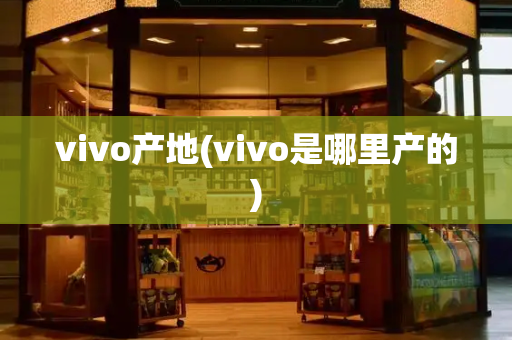 vivo产地(vivo是哪里产的)-第1张图片-星选测评