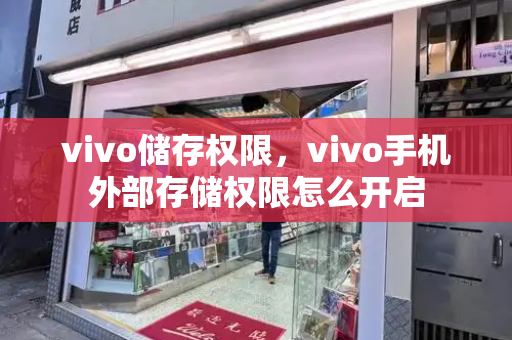 vivo储存权限，vivo手机外部存储权限怎么开启