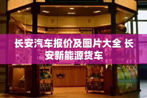 长安汽车报价及图片大全 长安新能源货车