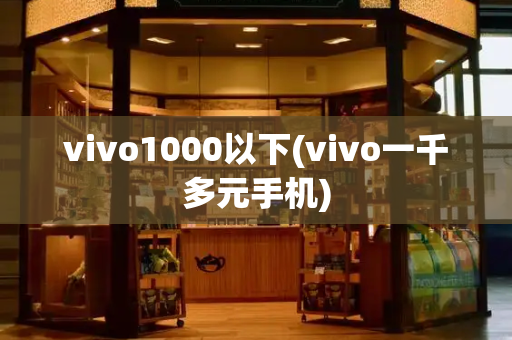 vivo1000以下(vivo一千多元手机)