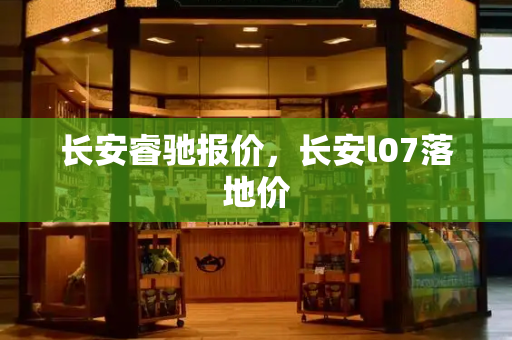 长安睿驰报价，长安l07落地价
