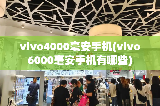 vivo4000毫安手机(vivo6000毫安手机有哪些)
